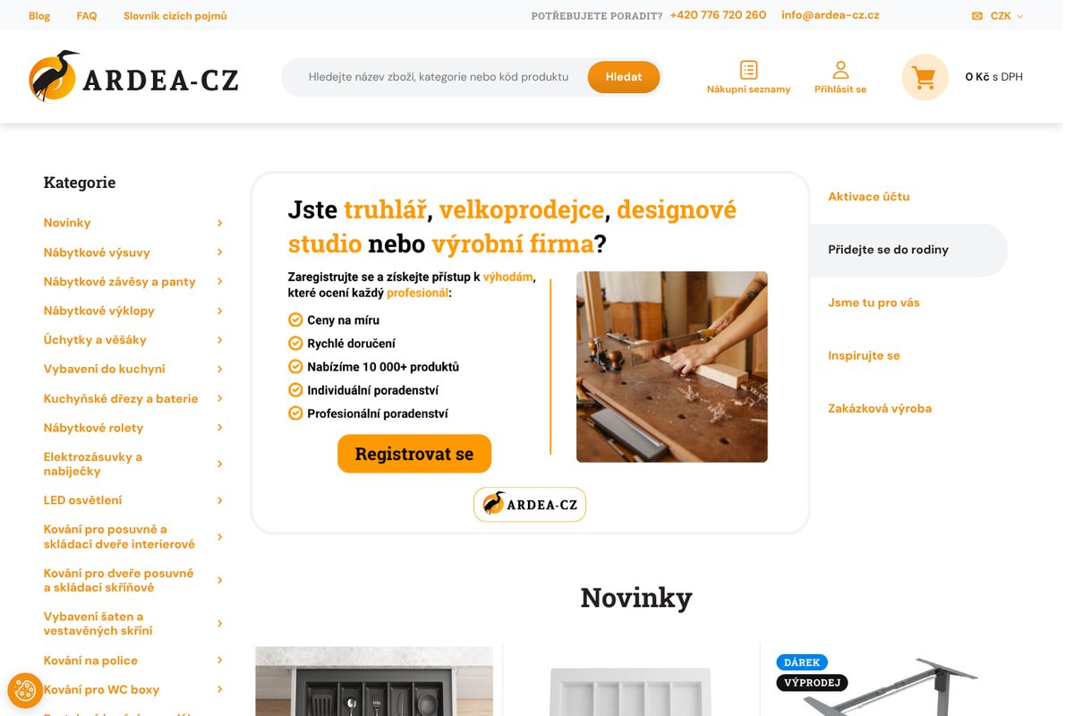 E-shop ARDEA-CZ