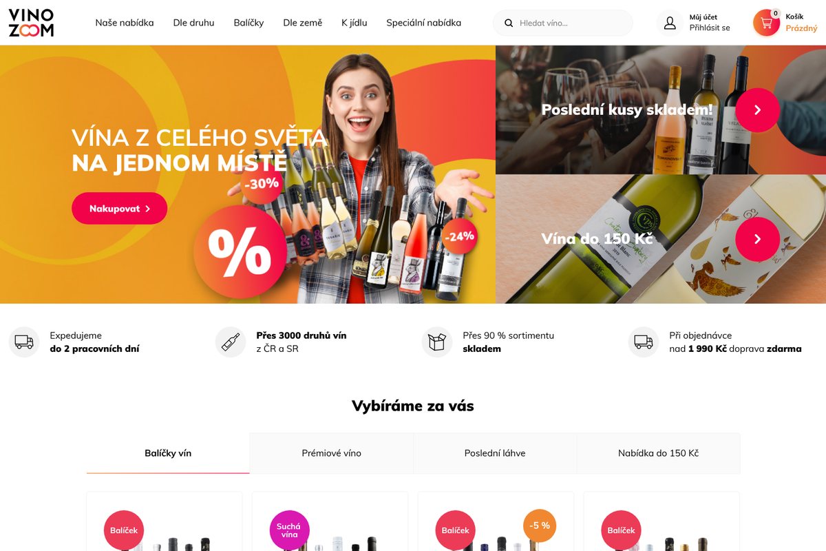 E-shop Vinozoom na Rocketoo MAX