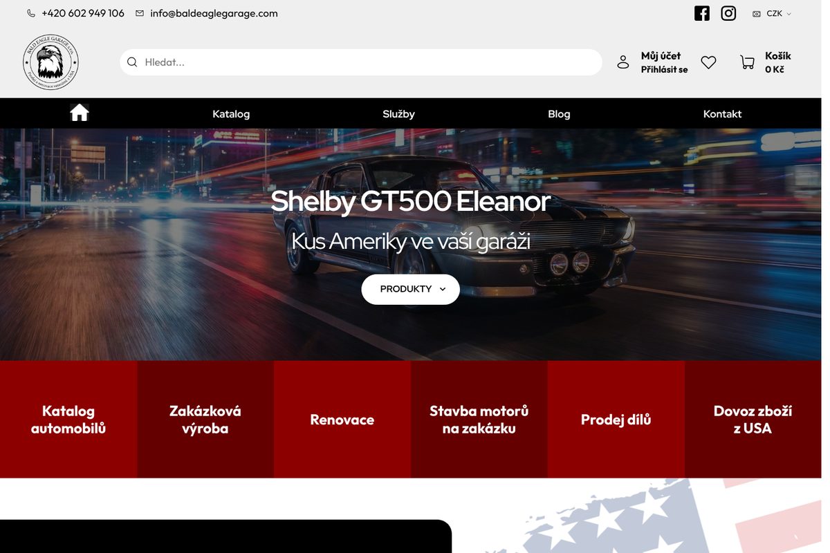 E-shop baldeaglegarage.com