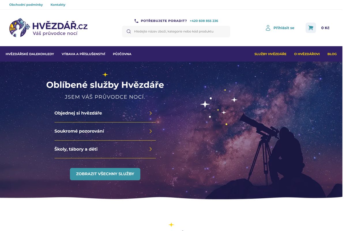 E-shop hvezdar.cz