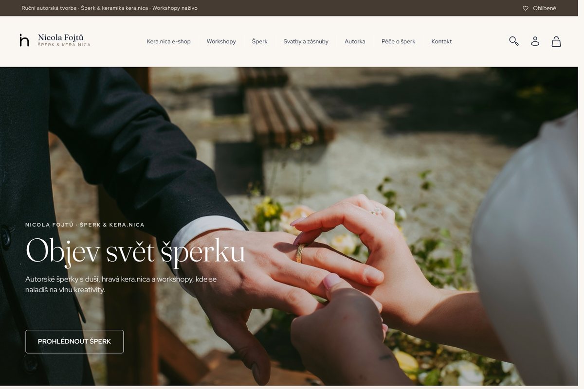E-shop Nicola Fojtů na Rocketoo